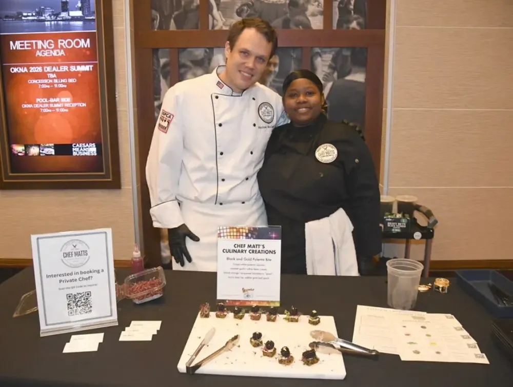 Chef Matt and team at a culinary event