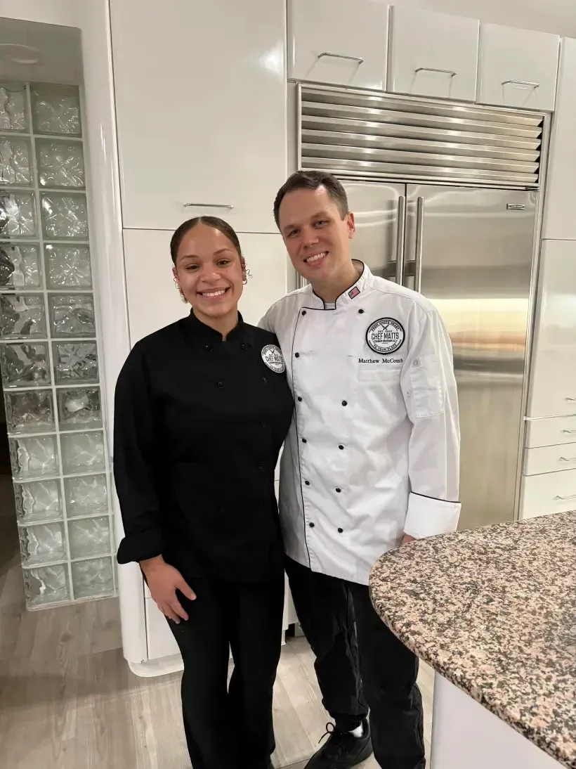 Chef Matts culinary team in a professional kitchen