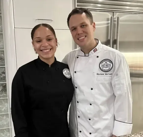 Chef Matts culinary team members preparing meals
